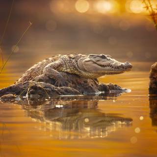 Crocodile desktop wallpaper