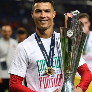 CR7 trophy wallpaper
