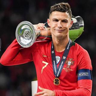 CR7 trophy wallpaper