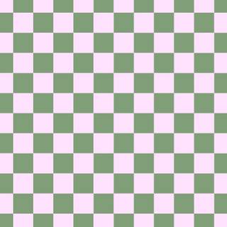 Pink and green checkered wallpaper