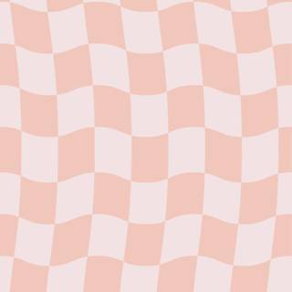 Pink and green checkered wallpaper