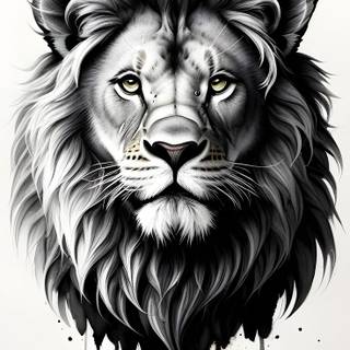 Lion drip wallpaper
