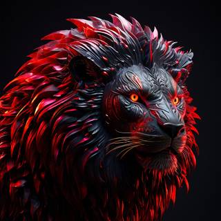 Lion drip wallpaper