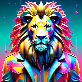 Lion drip wallpaper