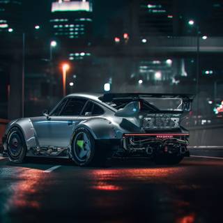 Cyberpunk Porsche wallpaper