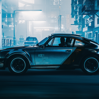 Cyberpunk Porsche wallpaper