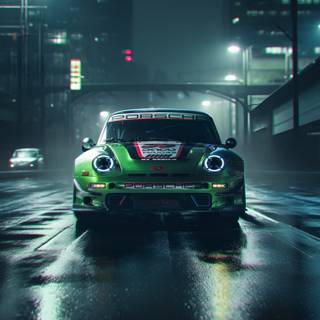 Cyberpunk Porsche wallpaper