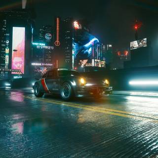 Cyberpunk Porsche wallpaper