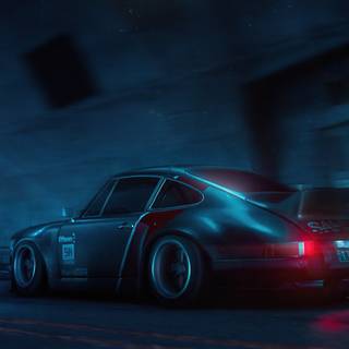 Cyberpunk Porsche wallpaper