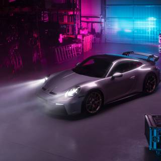 Cyberpunk Porsche wallpaper