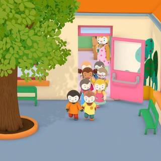 T'choupi à l'école wallpaper