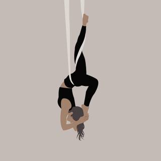Aerial silks wallpaper