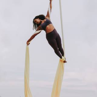 Aerial silks wallpaper
