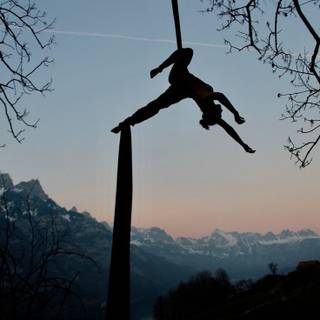 Aerial silks wallpaper