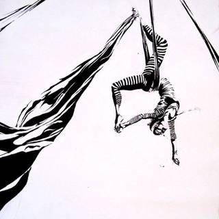 Aerial silks wallpaper