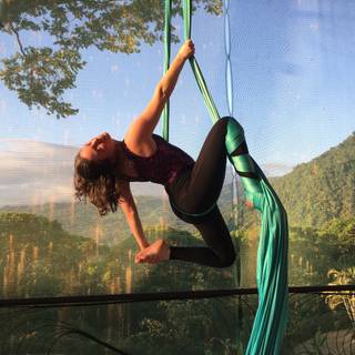 Aerial silks wallpaper