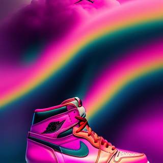 Rainbow shoes wallpaper