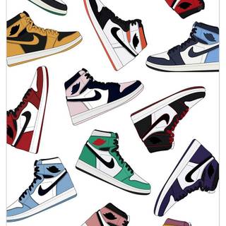 Rainbow shoes wallpaper