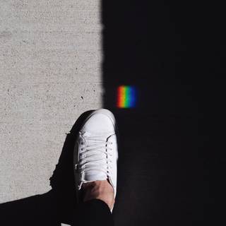 Rainbow shoes wallpaper