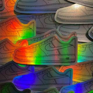 Rainbow shoes wallpaper