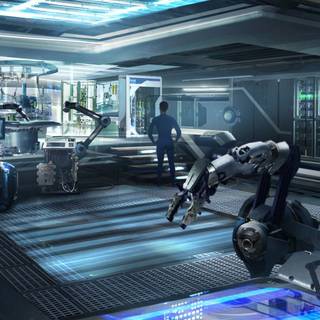 Tony Stark house wallpaper