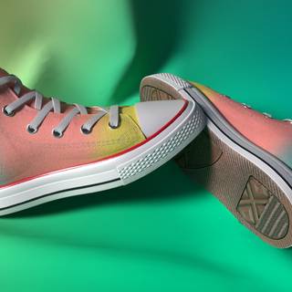 Rainbow shoes wallpaper