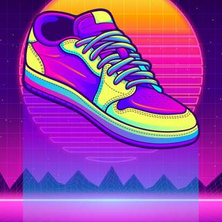 Rainbow shoes wallpaper