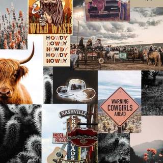 Cute cowgirl wallpaper