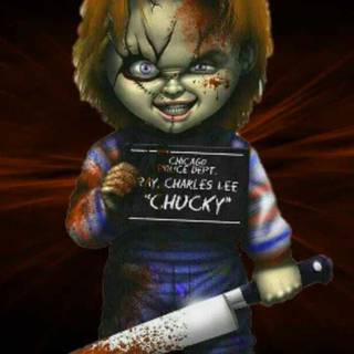 Scary Chucky wallpaper