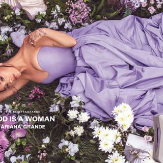 Ariana Grande perfume wallpaper