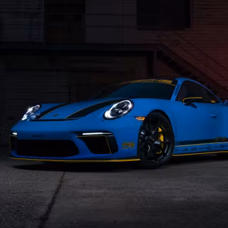 Blue Porsche 911 GT3 wallpaper