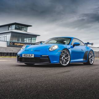 Blue Porsche 911 GT3 wallpaper