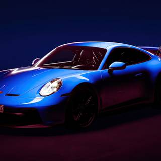 Blue Porsche 911 GT3 wallpaper