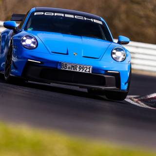 Blue Porsche 911 GT3 wallpaper