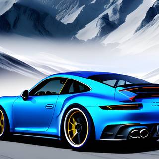 Blue Porsche 911 GT3 wallpaper