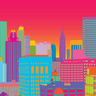 New York drawings wallpaper
