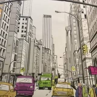New York drawings wallpaper