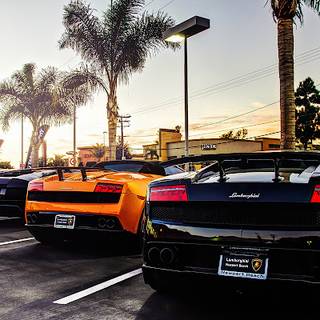 Lamborghini beach wallpaper