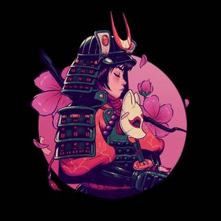 Samurai Sakura wallpaper