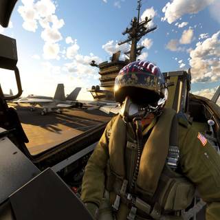 Fighter jet pilot wallpaper