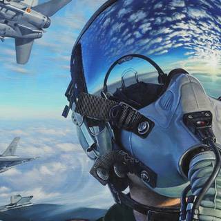 Fighter jet pilot wallpaper