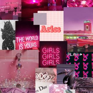Pink Aries wallpaper