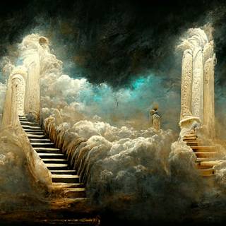 Stairs to heaven wallpaper