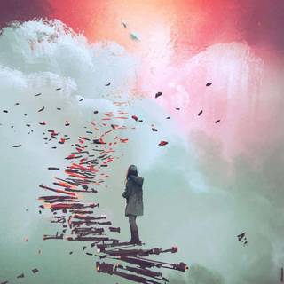 Stairs to heaven wallpaper