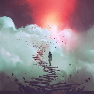 Stairs to heaven wallpaper