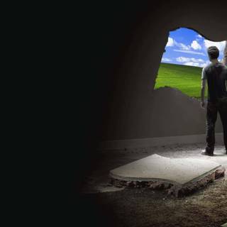 Windows XP dark wallpaper