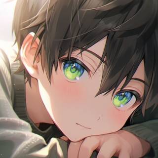Brown haired boy cute wallpaper