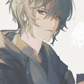 Brown haired boy cute wallpaper