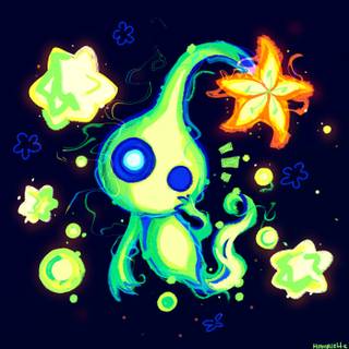 Glow Pikmin wallpaper