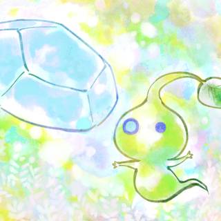 Glow Pikmin wallpaper